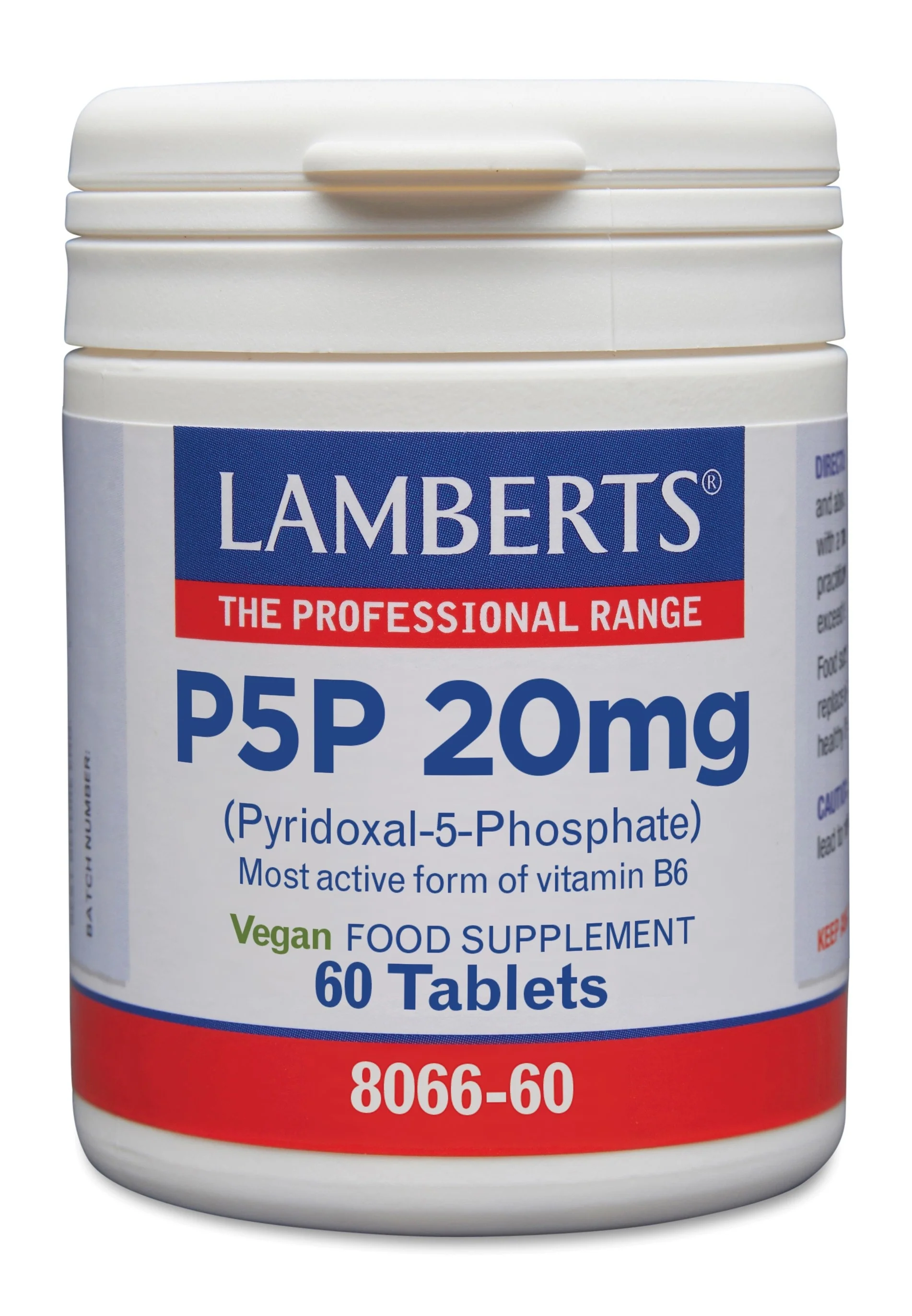 Lamberts Vitamine B6 (P5P) 20mg 60.00 Tabletten
