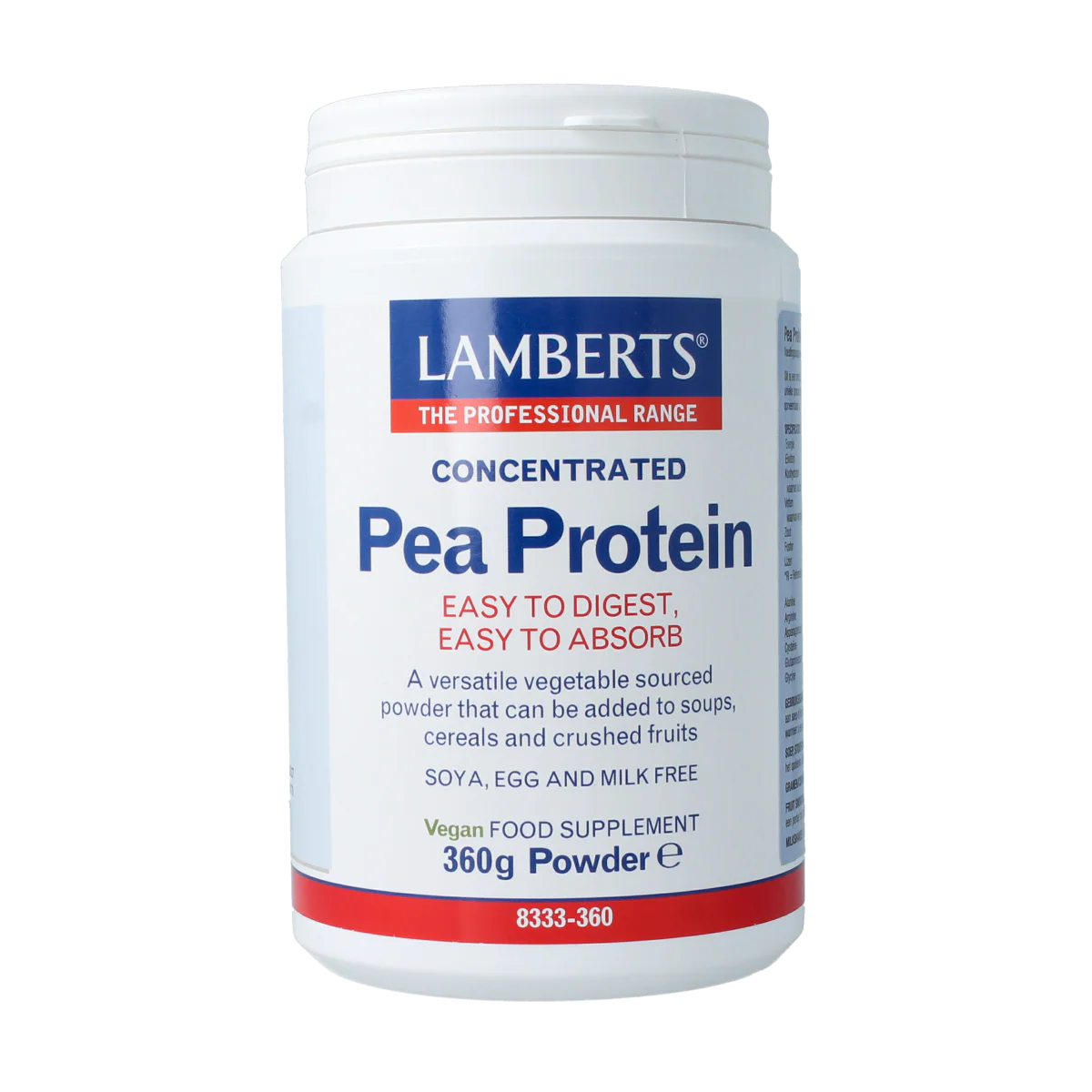 Lamberts Pea proteinepoeder 360.00 Gram