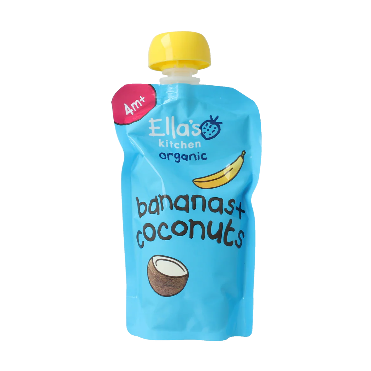 Ella’s Kitchen Bananas & coconut knijpzakje 4+ maanden bio 120.00 Gram