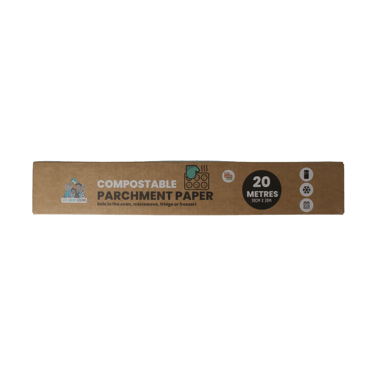 Eco Green Living Bakpapier composteerbaar 20 meter 1.00 Stuks