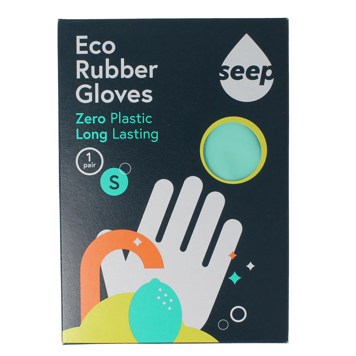 Seep Handschoen rubber eco maat S 1.00 Paar