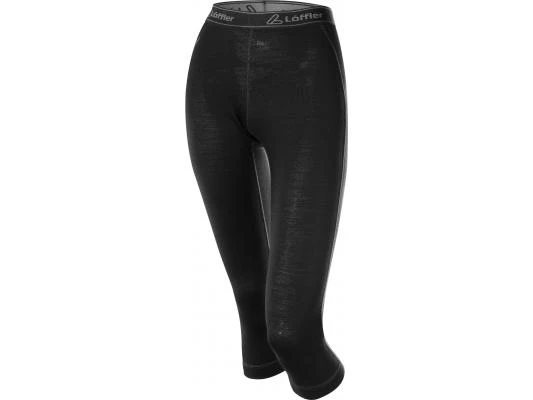 Loffler Thermobroek Marino Wol Thermobroek 3/4 Marino Wol Dames – Zwart