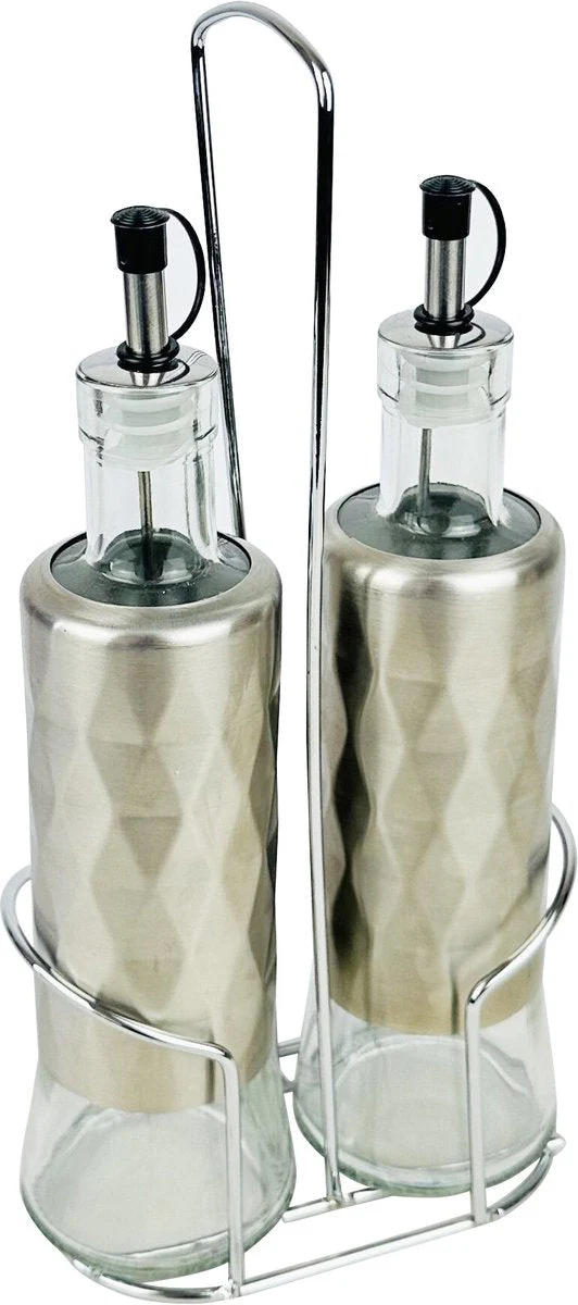 Cheffinger Olie- en Azijnflessenset – 320ml – Glas
