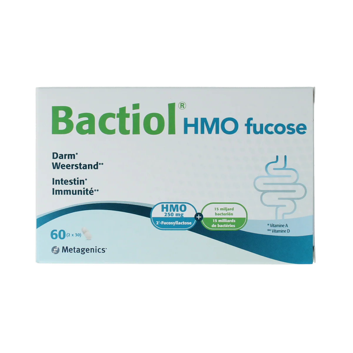 Metagenics Bactiol HMO fucose 4×15 capsules 60.00 Capsules