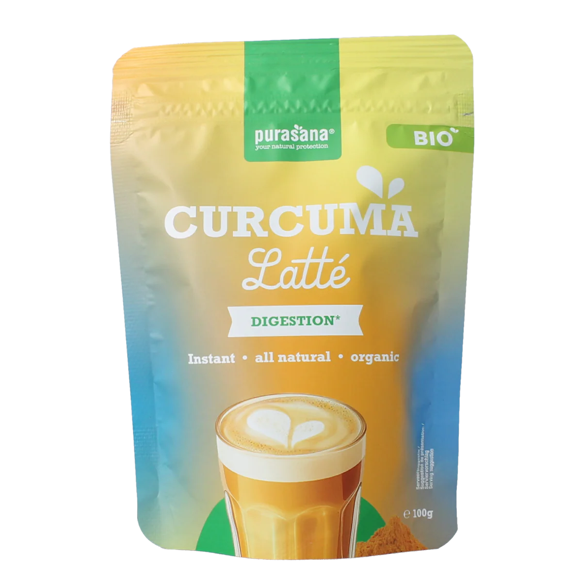 Purasana Instant curcuma latte bio 100.00 Gram
