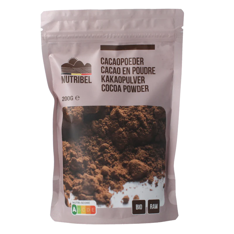 Nutribel Cacao poeder raw bio 200 Gram