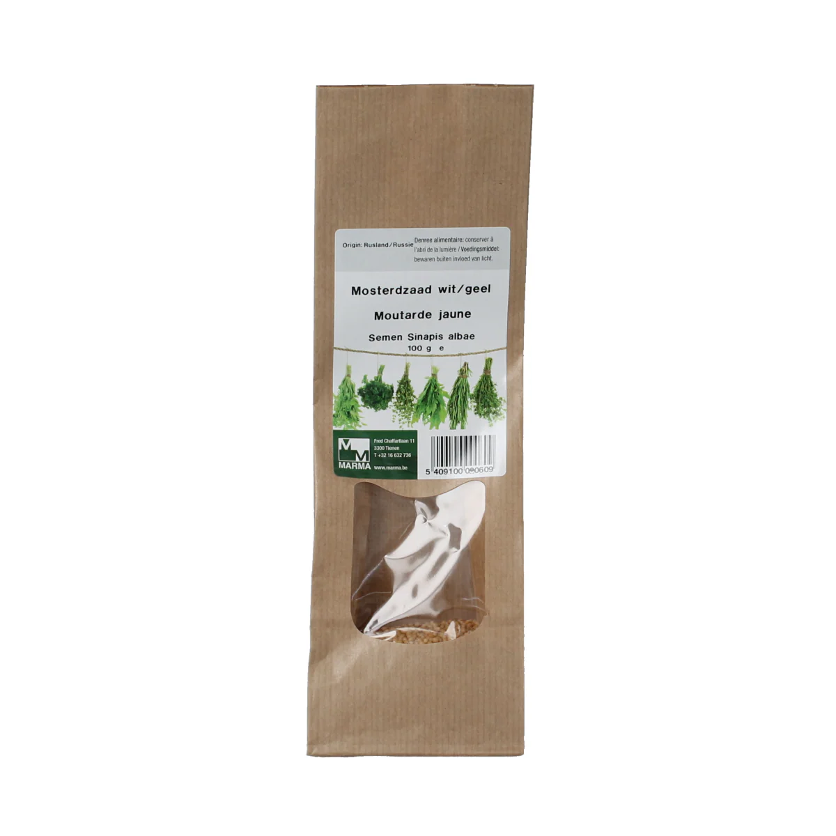 Marma Mosterdzaad wit/geel 100.00 Gram