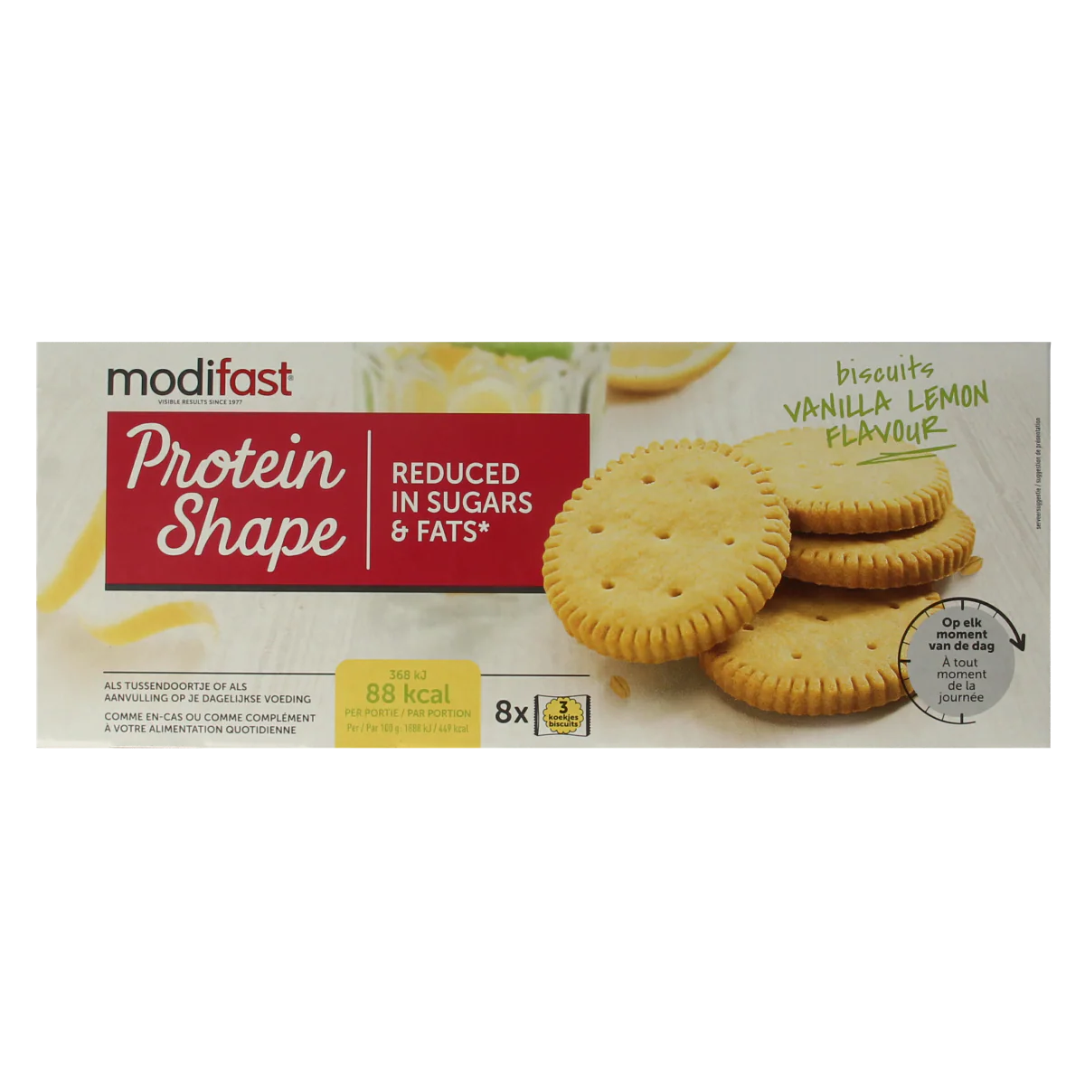 Modifast Proteine shape biscuits vanilla and lemon 156.00 Gram