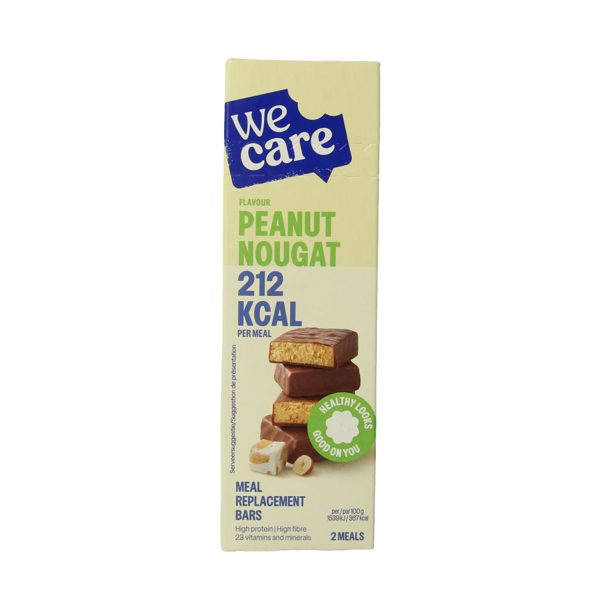 WeCare Meal replacement bars peanut nougat 116.00 Gram