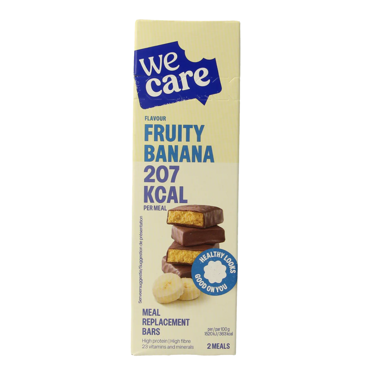 WeCare Meal replacement bars fruity banana 116.00 Gram