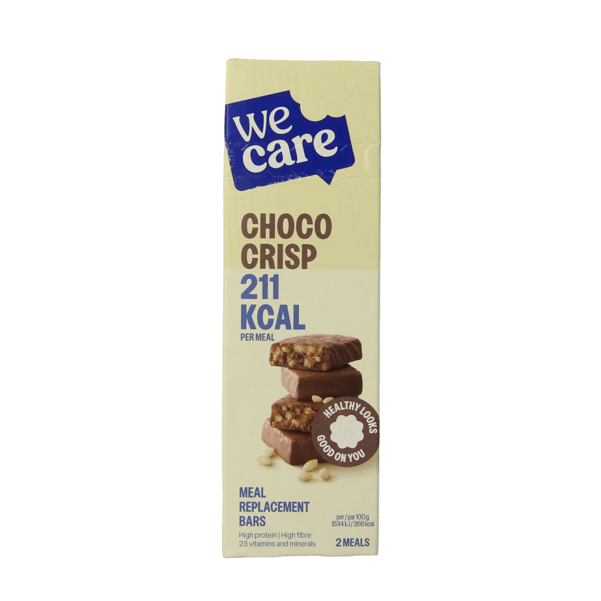 WeCare Meal replacement bars choco crisp 116.00 Gram