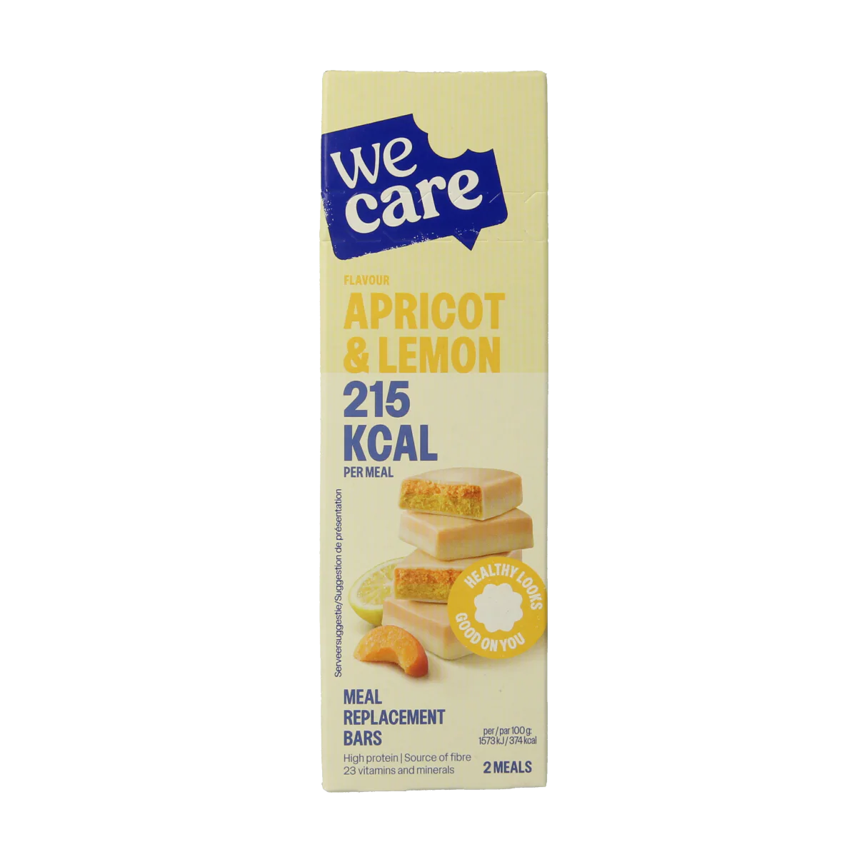 WeCare Meal replacement bars apricot & lemon 116.00 Gram