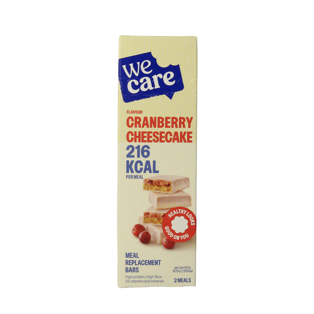 WeCare Meal replacement bars cranberry cheesecake 116.00 Gram