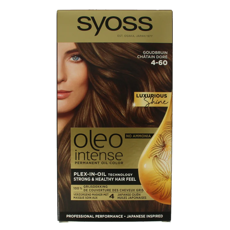 Syoss Color Oleo Intense 4-60 goudbruin haarverf 1 Set