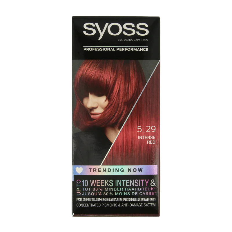 Syoss Color baseline 5-29 intens rood haarverf  1 Set
