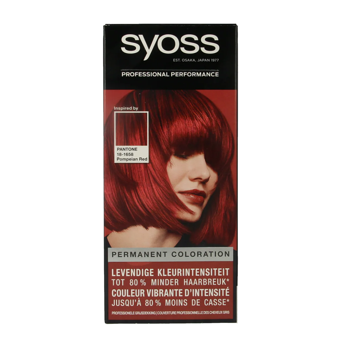 Syoss Color baseline pantone 5-72 pompeian red  1 Stuks