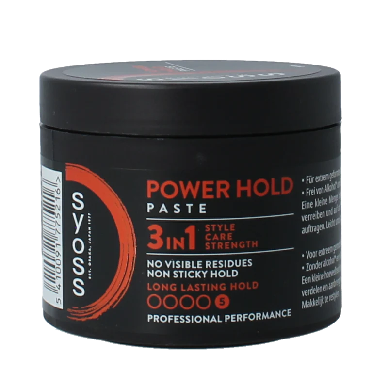 Syoss Men power hold styling paste extra sterk 150 Milliliter