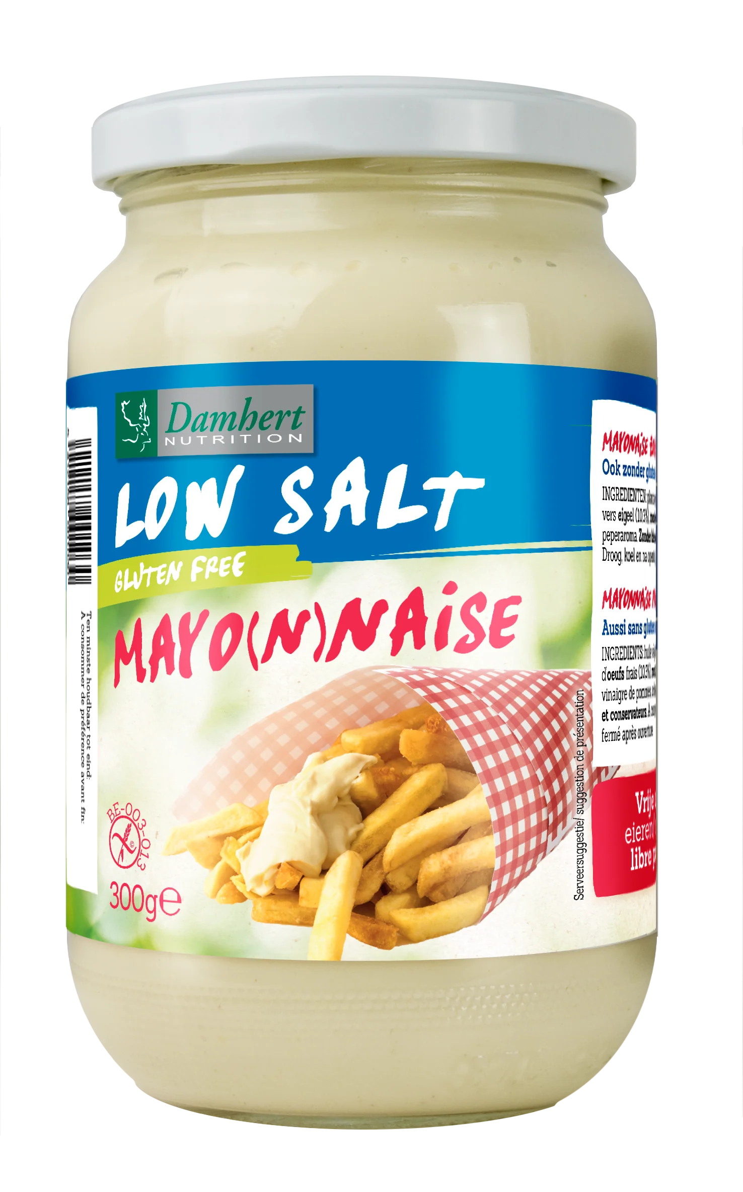 Damhert Mayonaise natriumarm glutenvrij 300 Gram