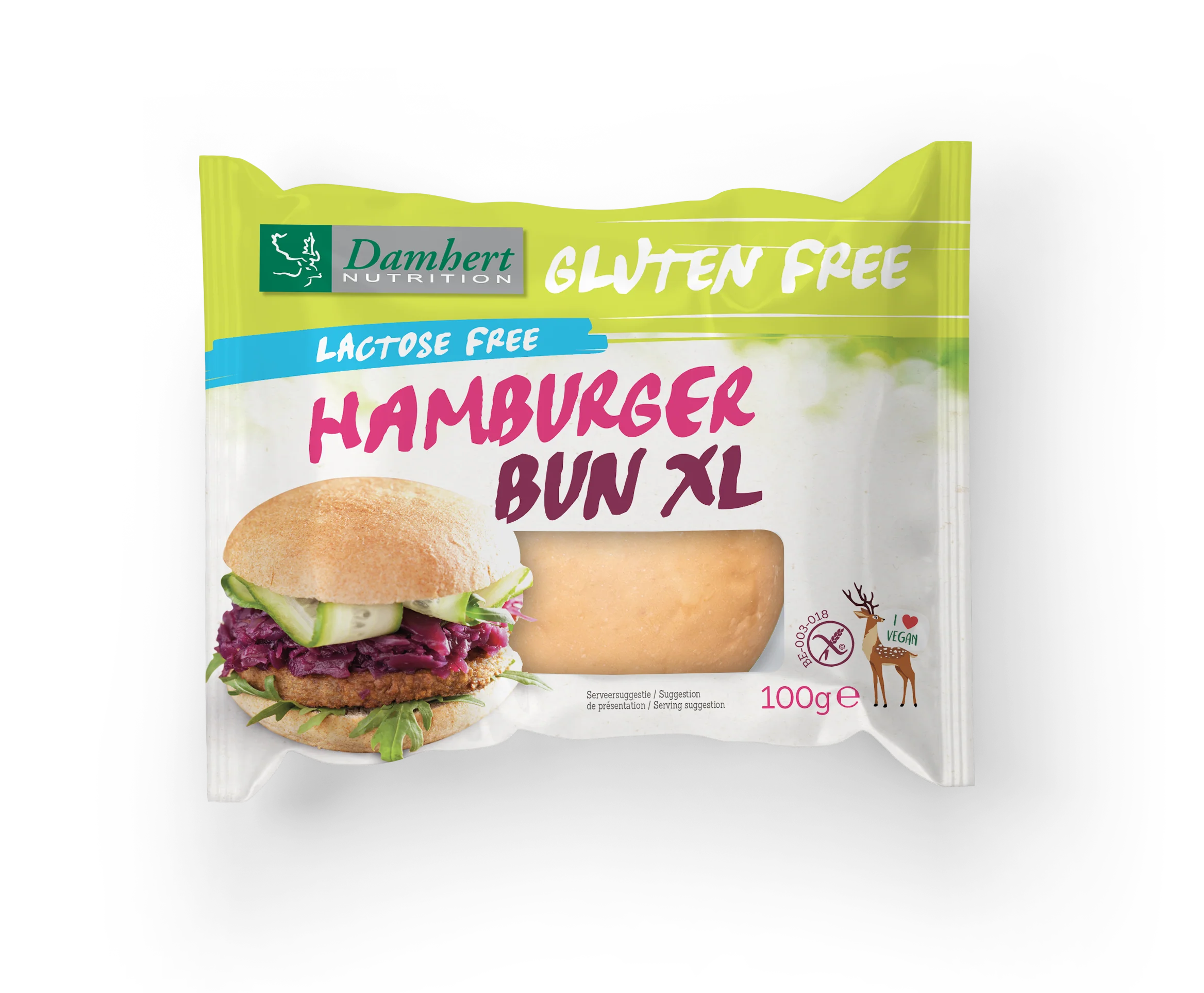 Damhert Hamburger bun XL 100.00 Gram