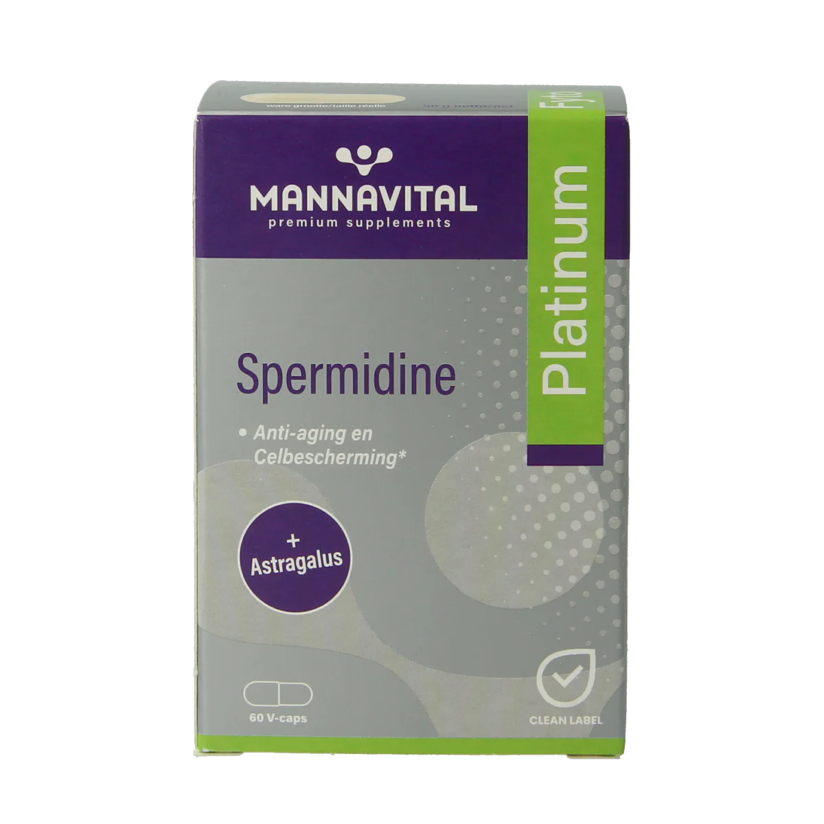 Mannavital Spermidine platinum 60.00 Vegetarische capsules