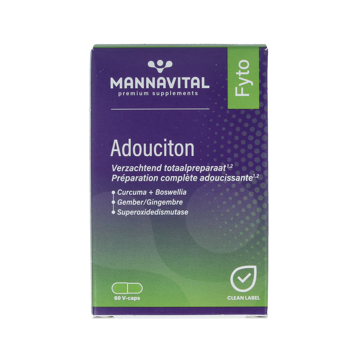 Mannavital Adouciton 60.00 Vegetarische capsules