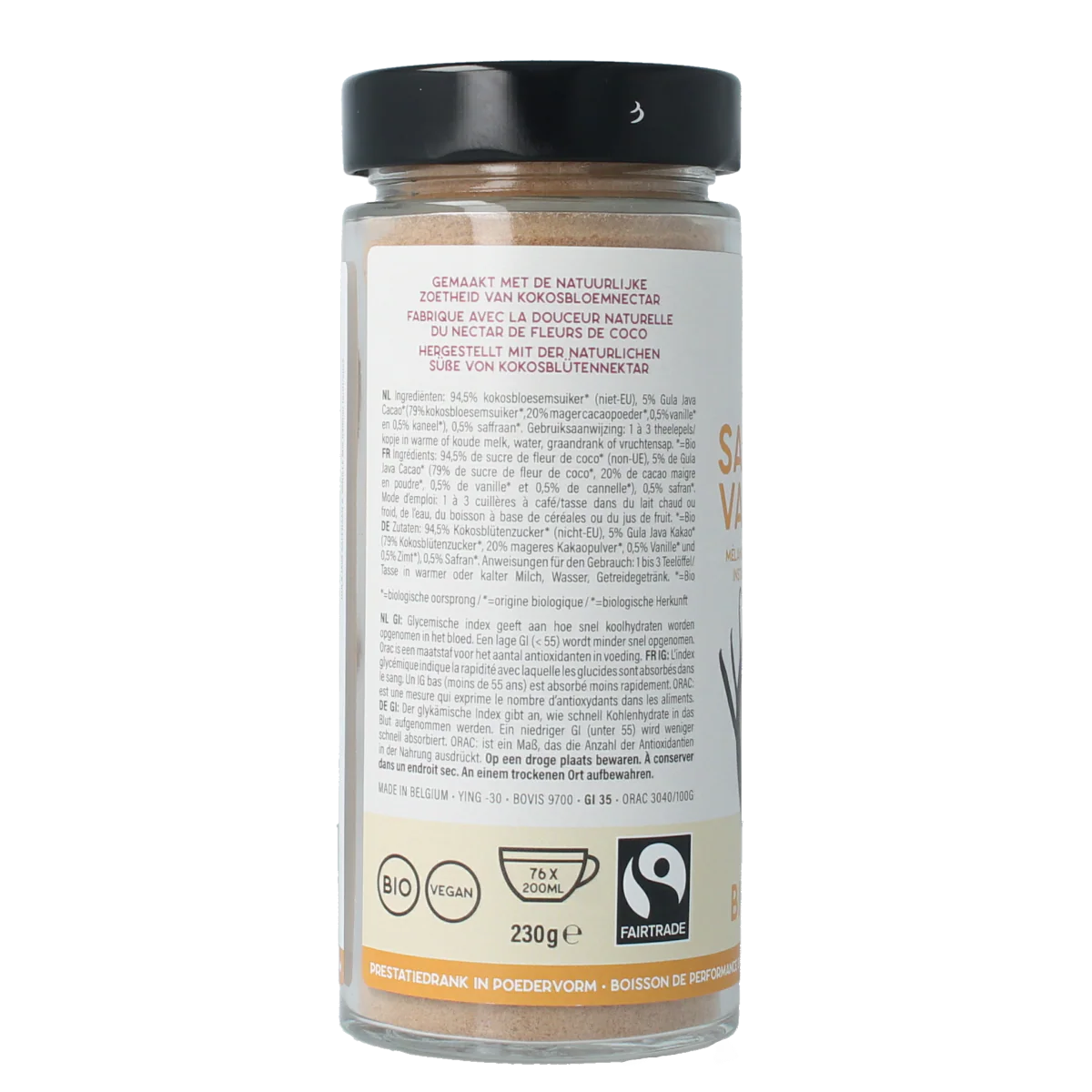 Amanprana Gula java saffraan & vanille bio 230.00 Gram