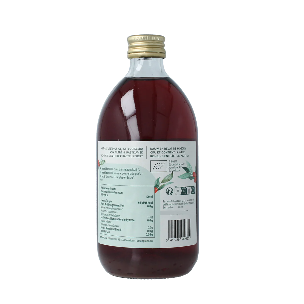 Amanprana Granaatappelazijn bio 500.00 Milliliter
