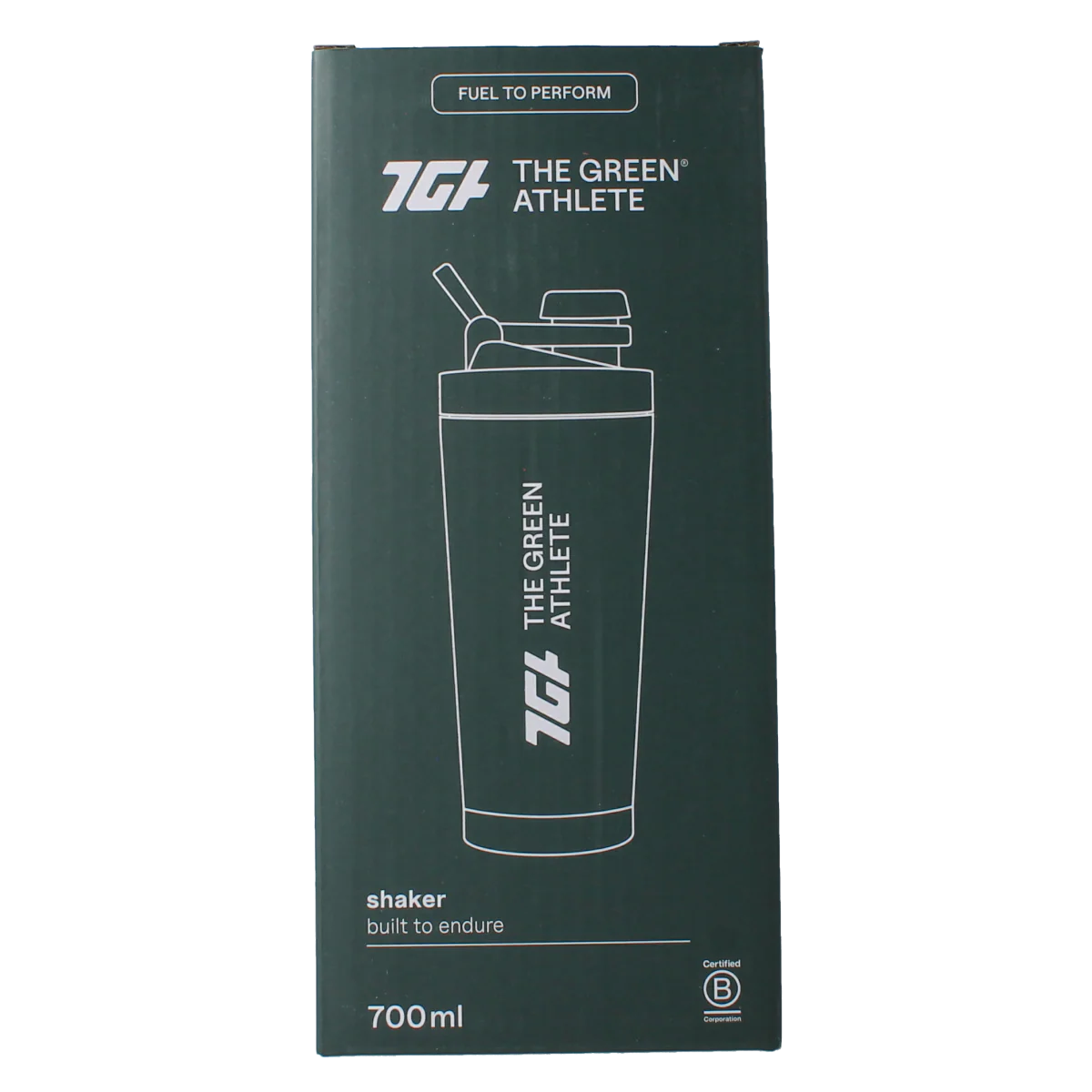 The Green Athlete Shaker 700ml 1.00 Stuks