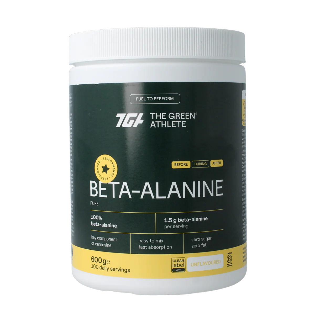 The Green Athlete Beta alanine 600.00 Gram
