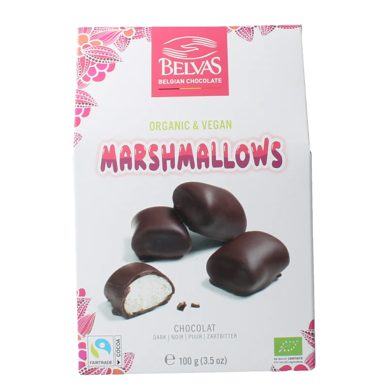 Belvas Marshmallow chocolade bio 100 Gram