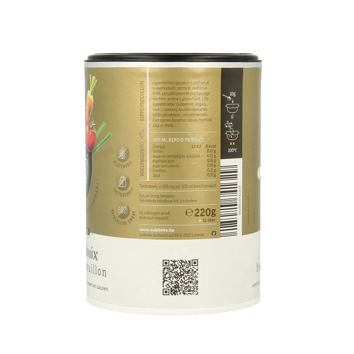 Sublimix Kippenbouillon glutenvrij  220.00 Gram