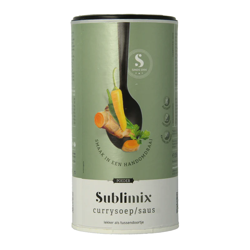 Sublimix Currysoep glutenvrij 256 Gram
