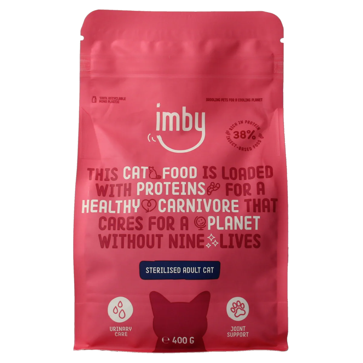 Imby Pet Food  Kattenbrokken insecteneiwitten 400.00 Gram