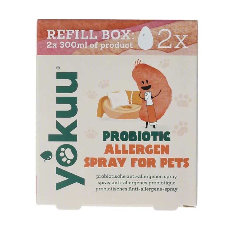 Yokuu Probio allergenenspray huisdieren refill 2 Stuks
