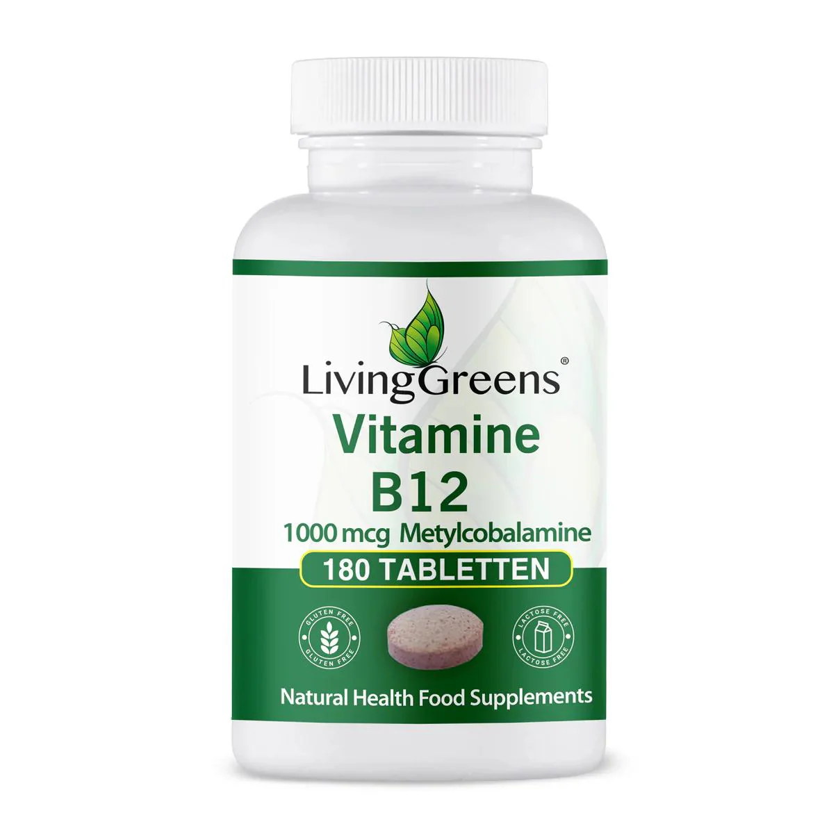 Livinggreens Vitamine B12 methylcobalamine 1000mcg 180.00 Tabletten