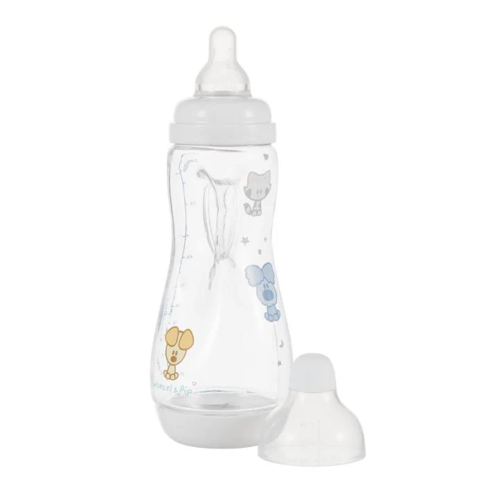 Difrax Handgreep fles 240ml Woezel & Pip 1.00 Stuks
