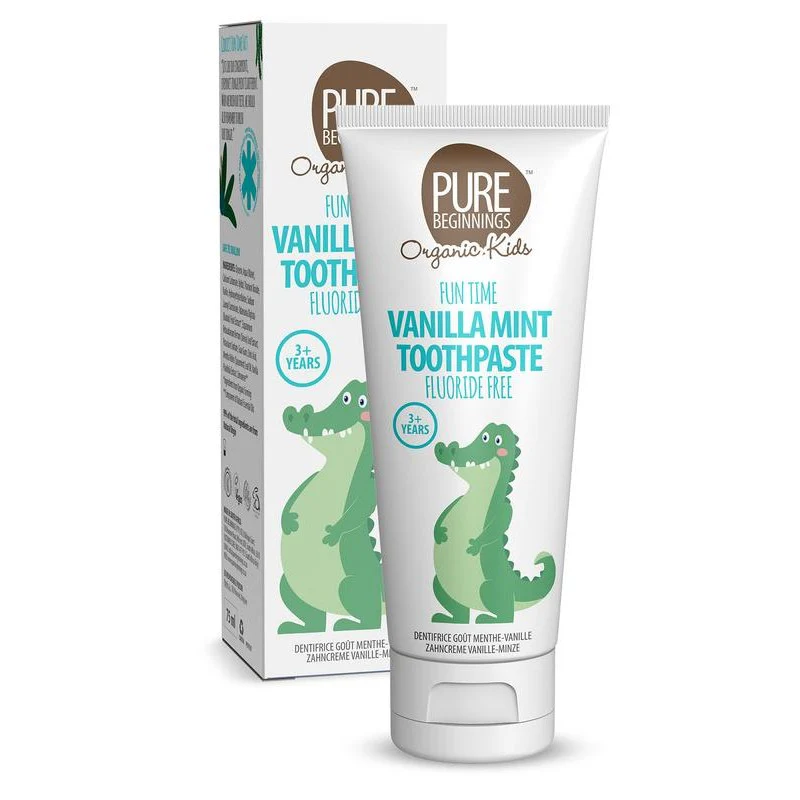 Pure Beginnings Vanilla mint toothpaste xylitol 75 Milliliter