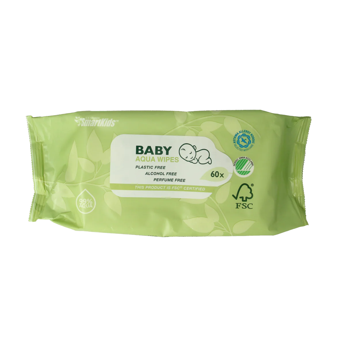 Smartkids Smartkids baby aqua wipes 60.00 Stuks