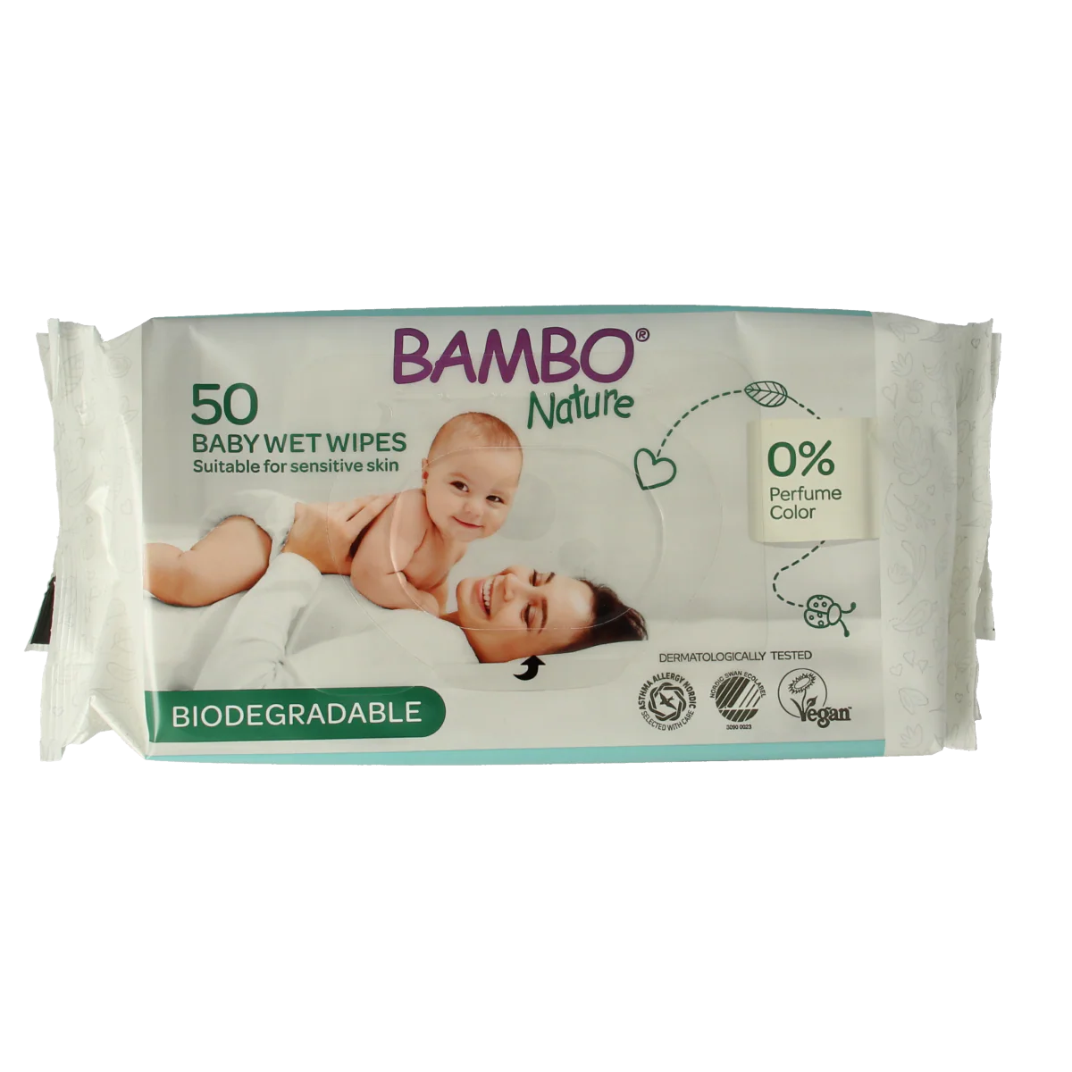 Bambo Nature wet wipes 50.00 Stuks