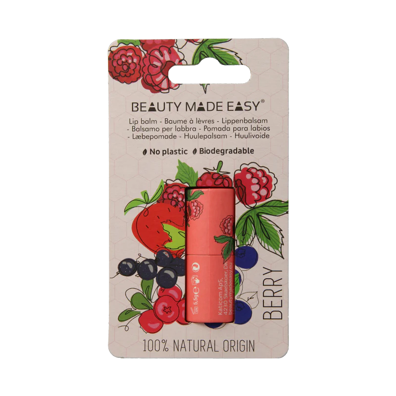 Beauty Made Easy Papertube lipbalm berry 5.5 Gram