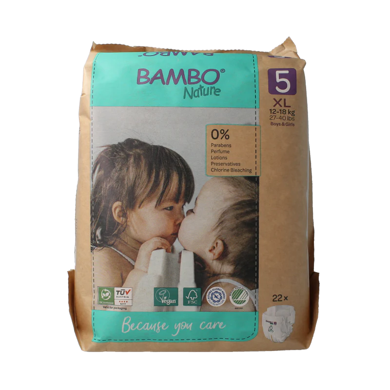 Bambo Babyluiers maat 5 12-18kg 22 Stuks