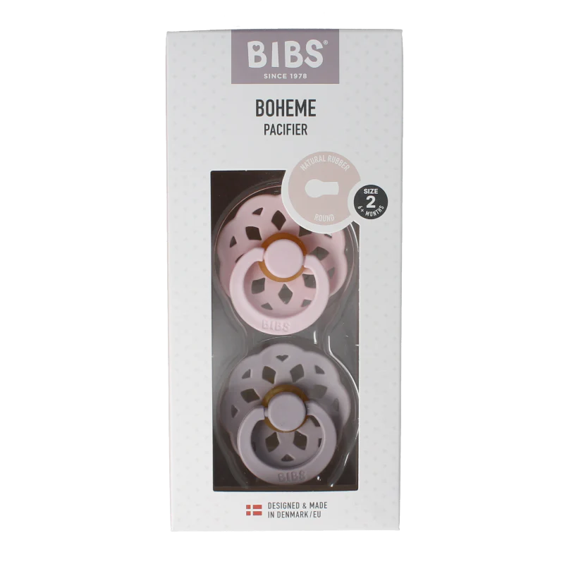 Bibs Fopspeen maat 2 blossom lila 2 Stuks