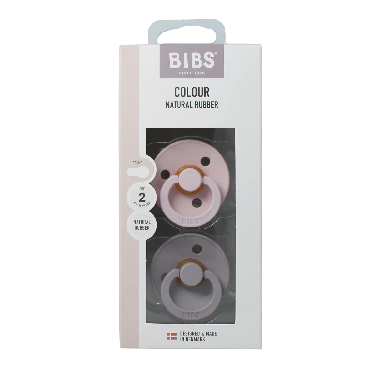 Bibs Fopspeen maat 2 blossom dusky lilac natural rubber 2.00 Stuks