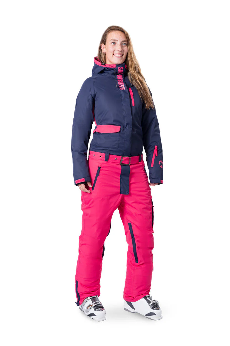 Snowsuits Snow Angel Onesie Skipak Dames – Navy/Roze