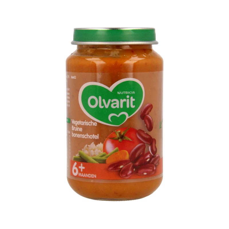 Olvarit Vegetarische bruinen bonenschotel 6M02 200 Gram