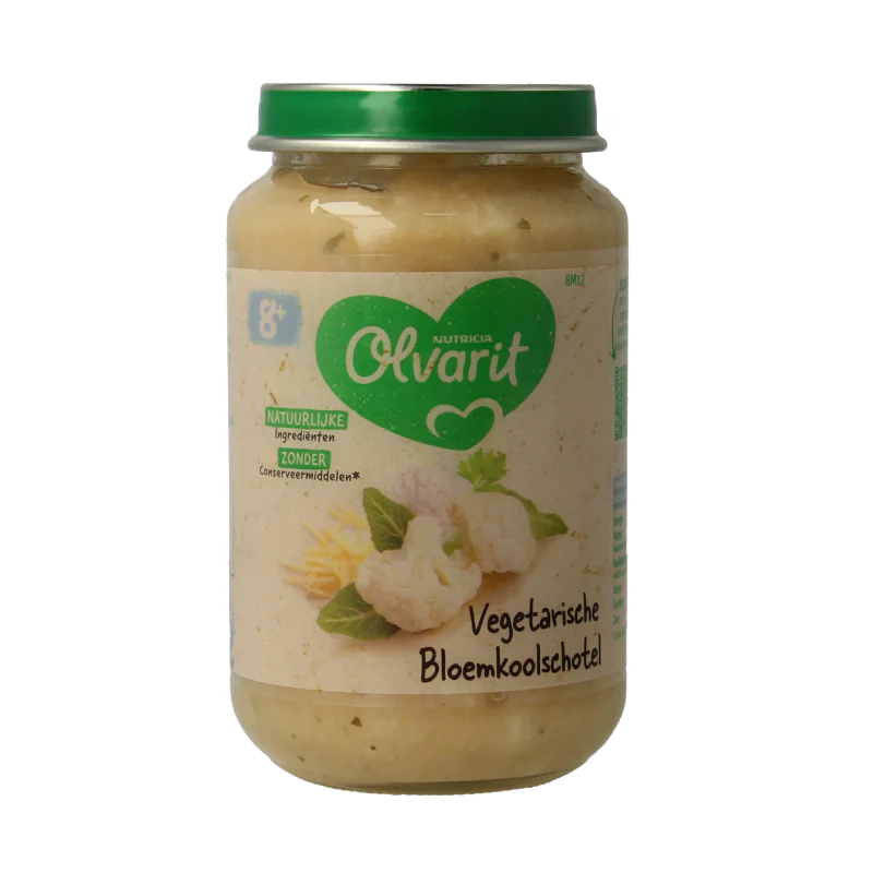 Olvarit Bloemkoolschotel 8M12 200 Gram