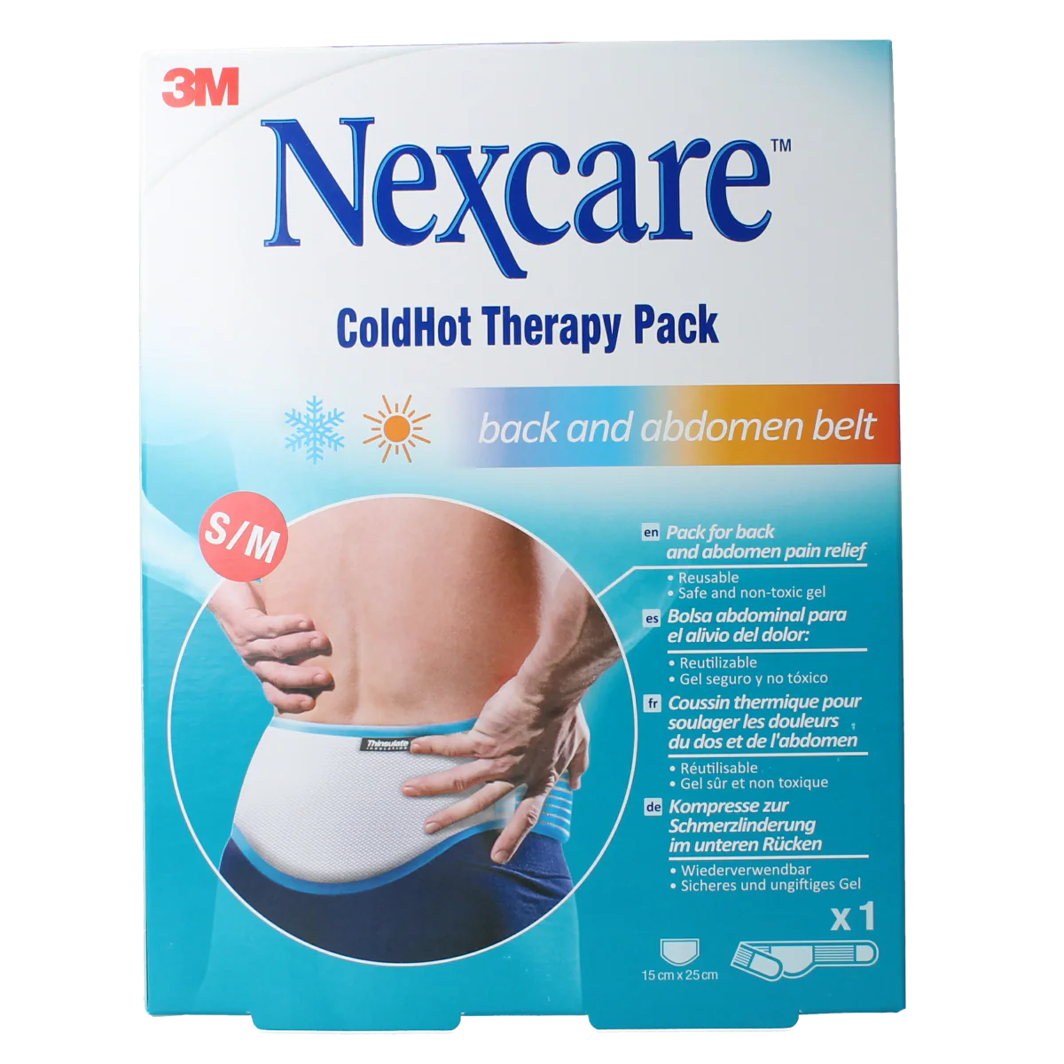 Nexcare Cold hot belt rug buik S/M 1 Stuks