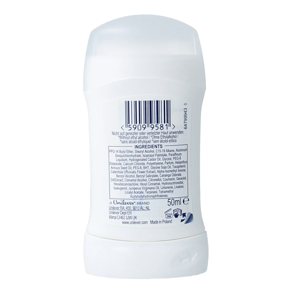 Dove Deodorant stick invisible dry 50.00 Milliliter