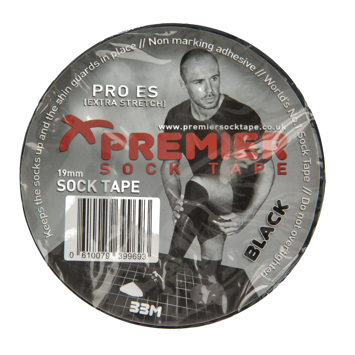 Premier Kousentape zwart 33m x 19mm 1.00 Stuks
