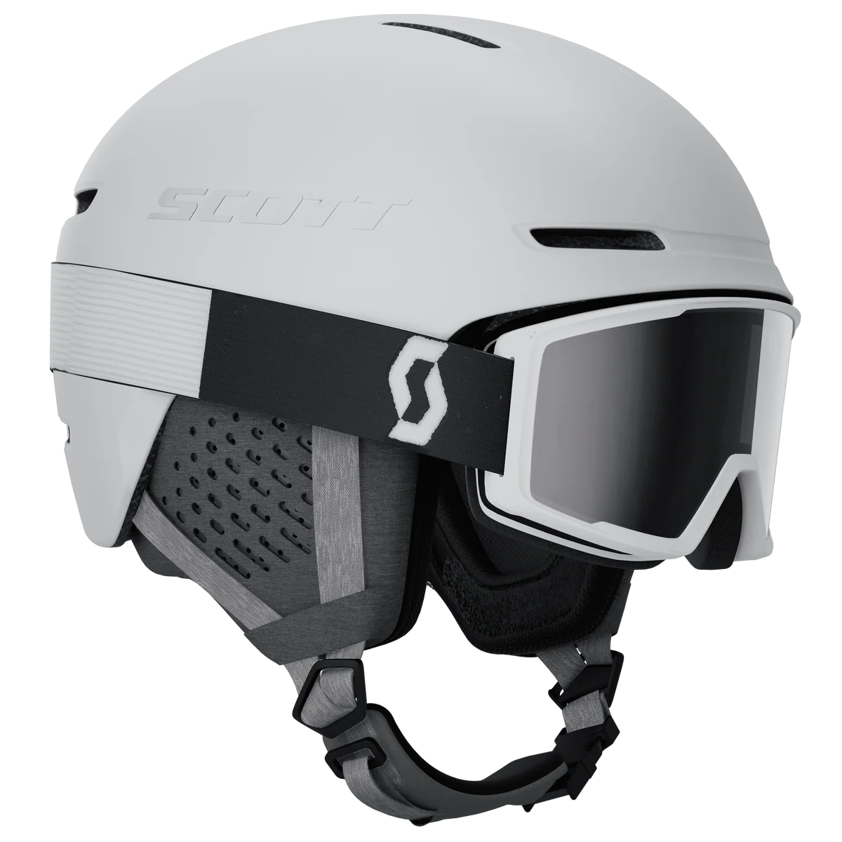 Scott Track + Factor Pro Skihelm + Skibril Set – Wit